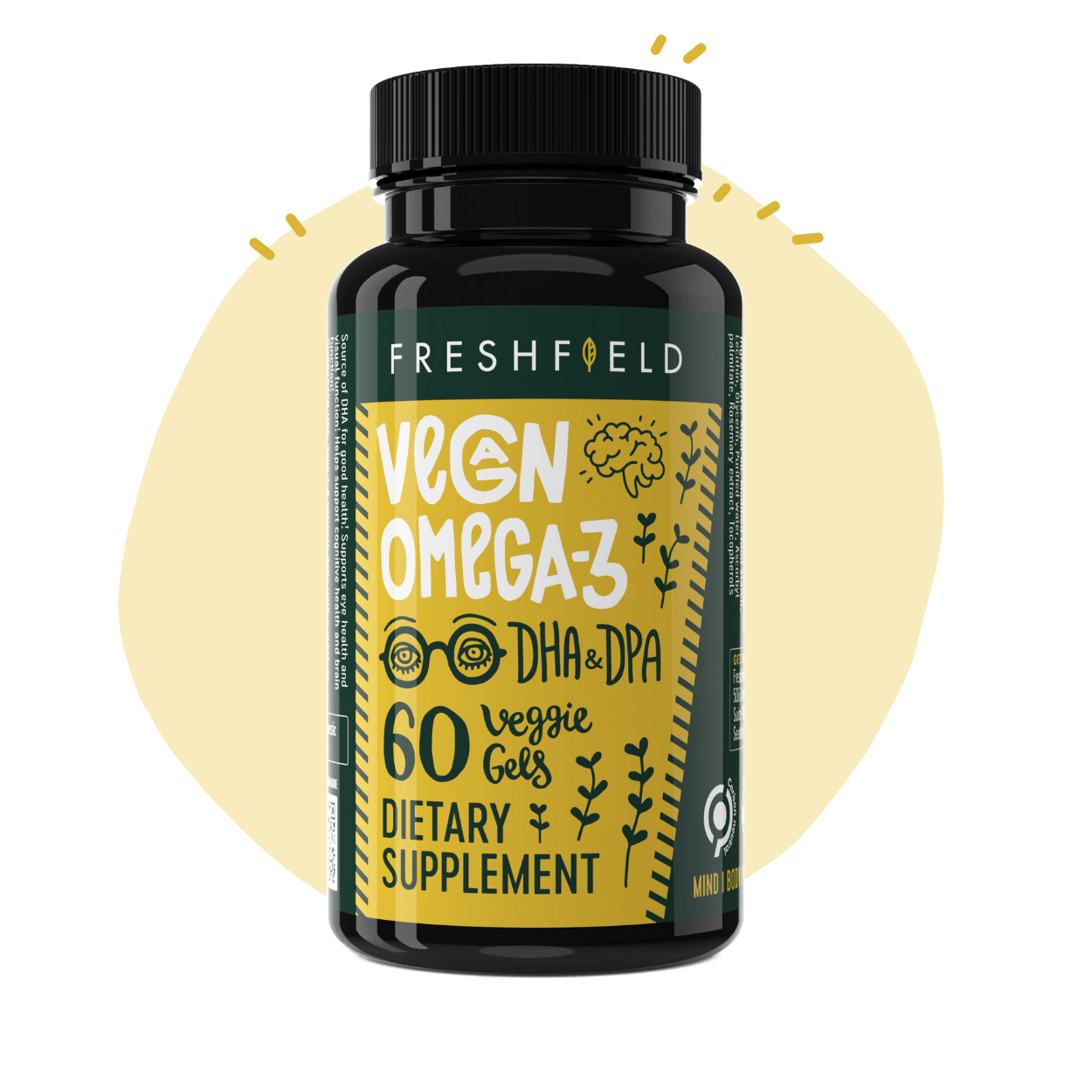Vegan Omega 3 DHA + DPA (US), Freshfield, Vitamins & Supplements, Vitamins & Supplements