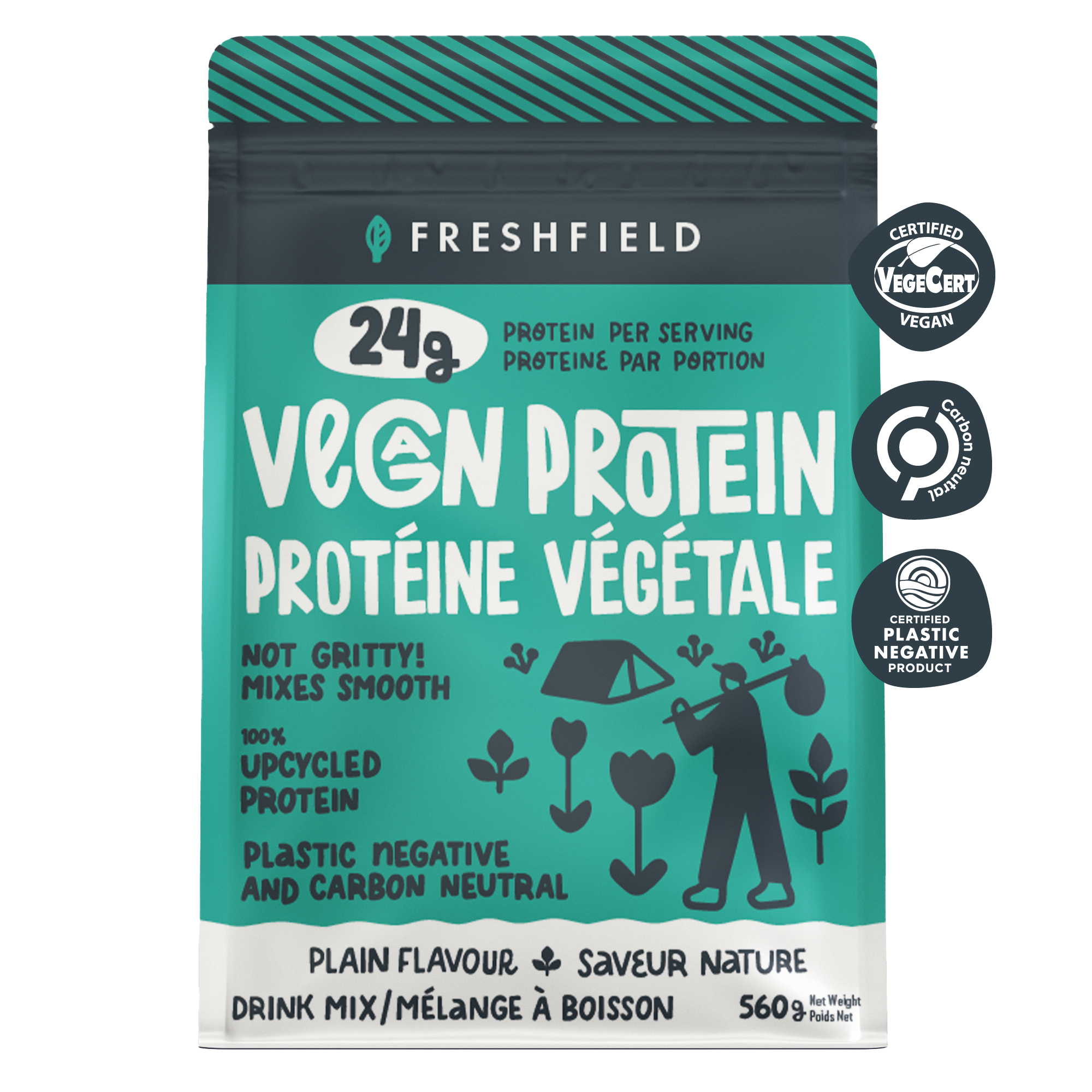 Poudre de protéine végétalienne (CA)