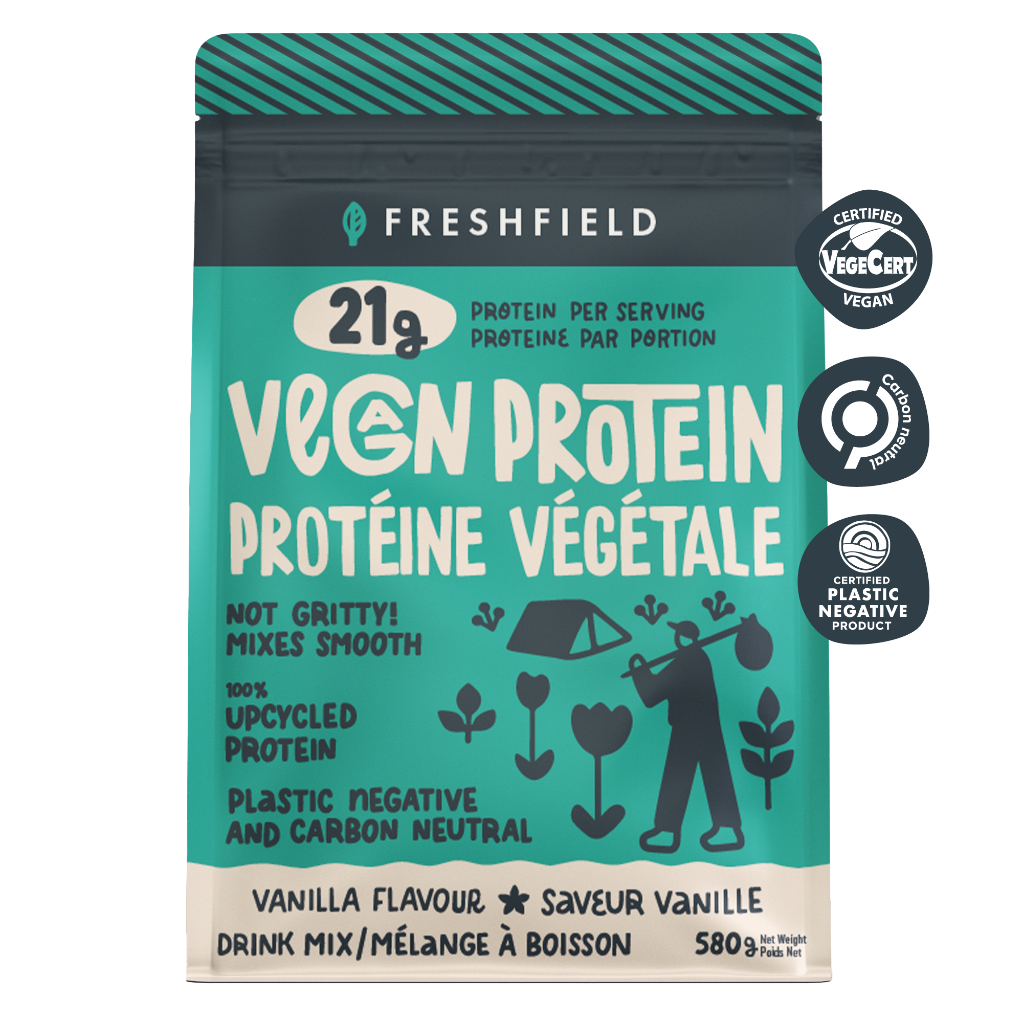 Poudre de protéine végétalienne (CA)
