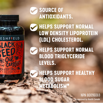 Capsules d'huile de graine noire (CA)