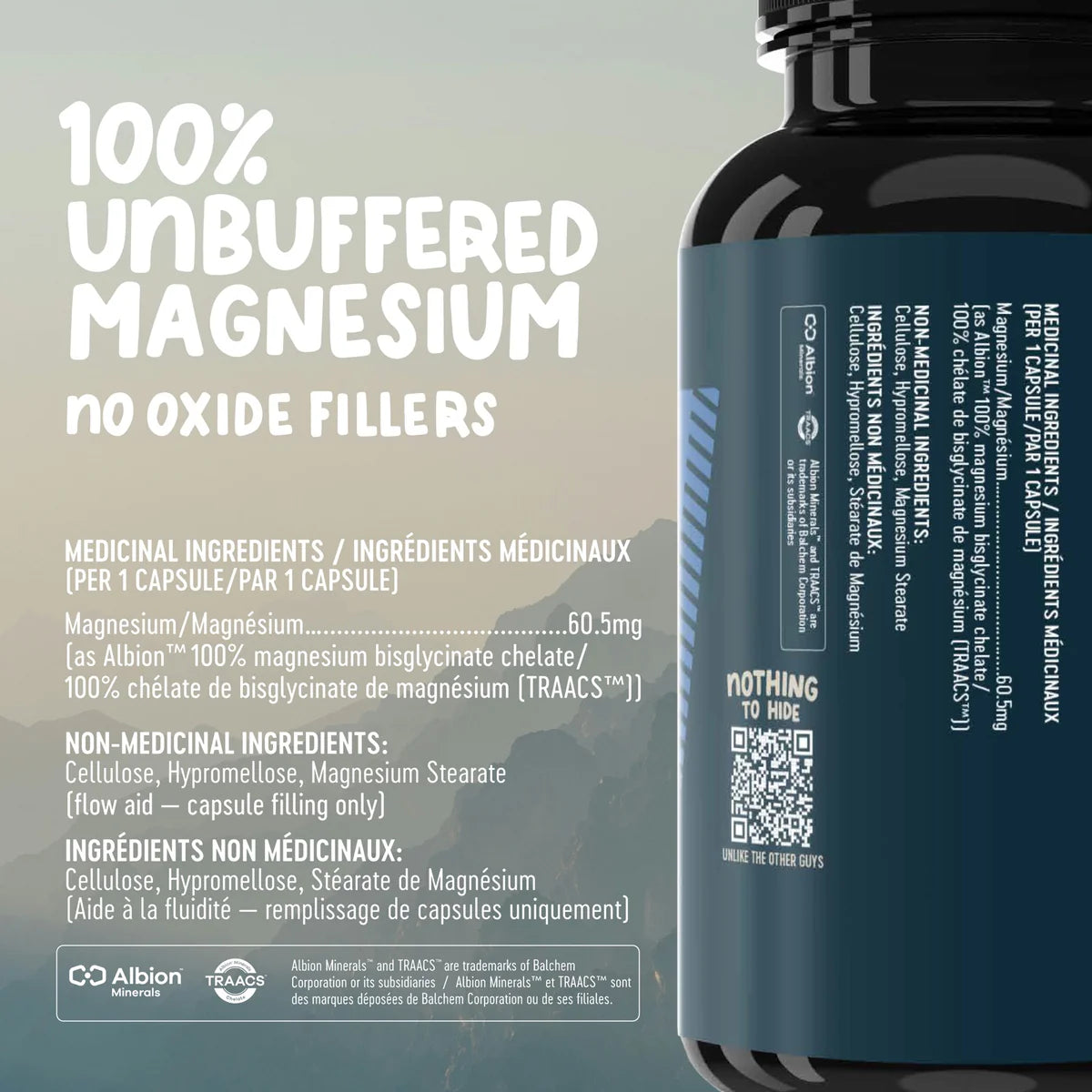 Magnesium Bisglycinate — Unbuffered, TRAACS-Certified
