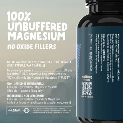 Magnesium Bisglycinate — Unbuffered, TRAACS-Certified