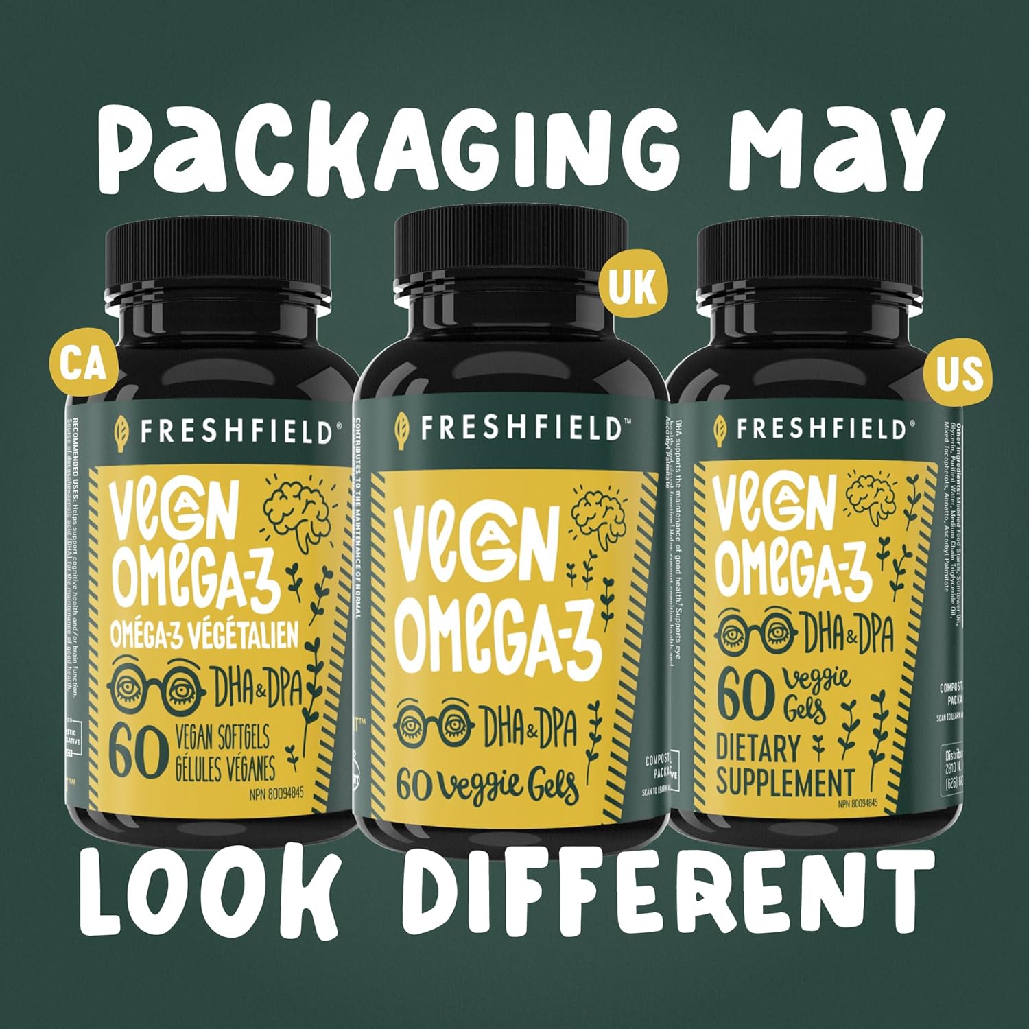 Végétalien Oméga 3 DHA + DPA (CA)