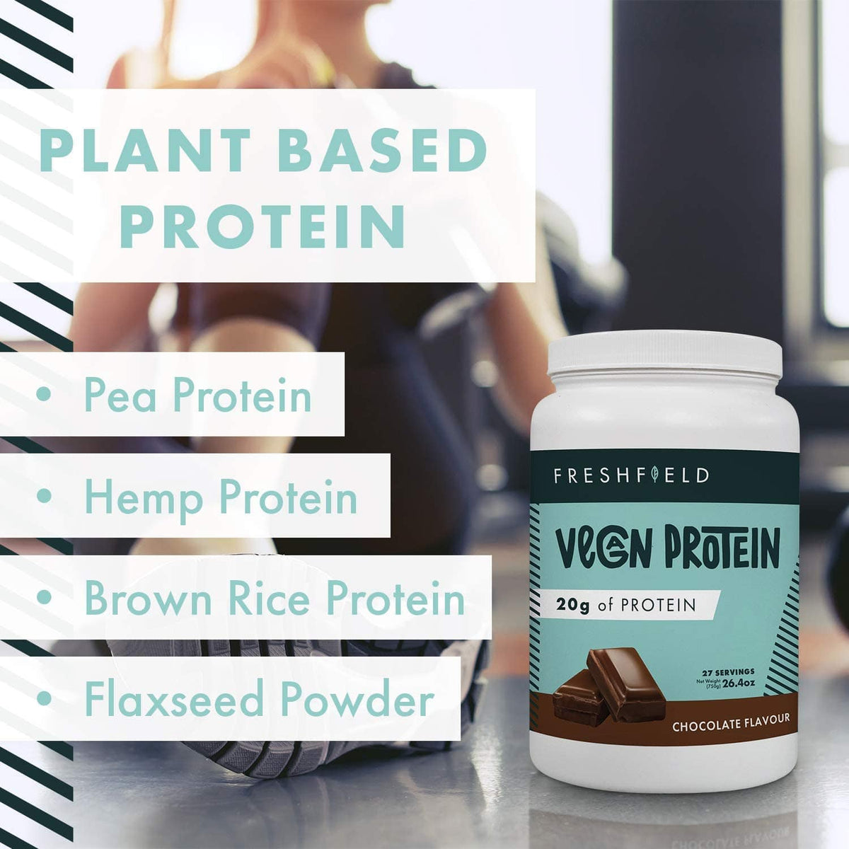 Vegan Protein Powder - Certified plastic negative | Freshfield